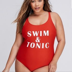 Lane Bryant Swim & Tonic One Piece Swimsuit